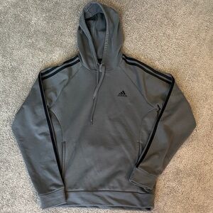 Adidas Charcoal Hoodie with Black Accents